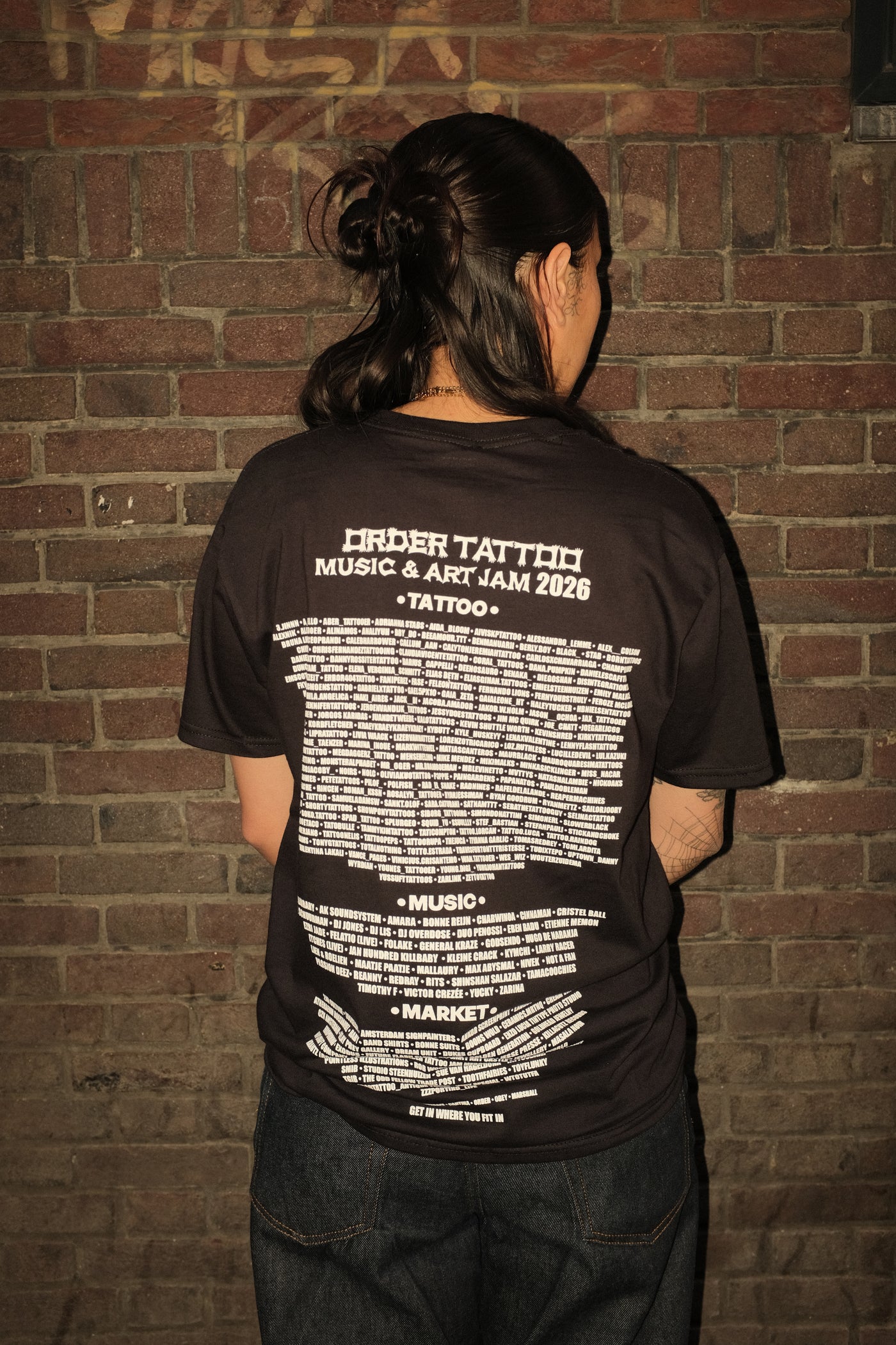 Black Order Tattoo, Music &amp; Art Jam Line-Up Tee  [ - 30% SUMMER DISCOUNT SALE ]