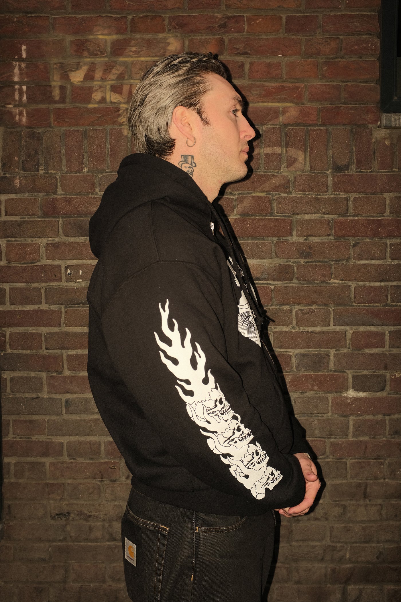 Black Order Tattoo, Music &amp; Art Unstructured Zip Sweater  [ - 30% SUMMER DISCOUNT SALE ]